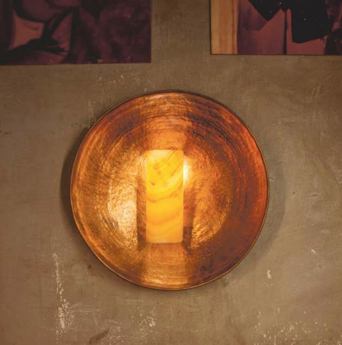 Applique - Brass & Alabaster