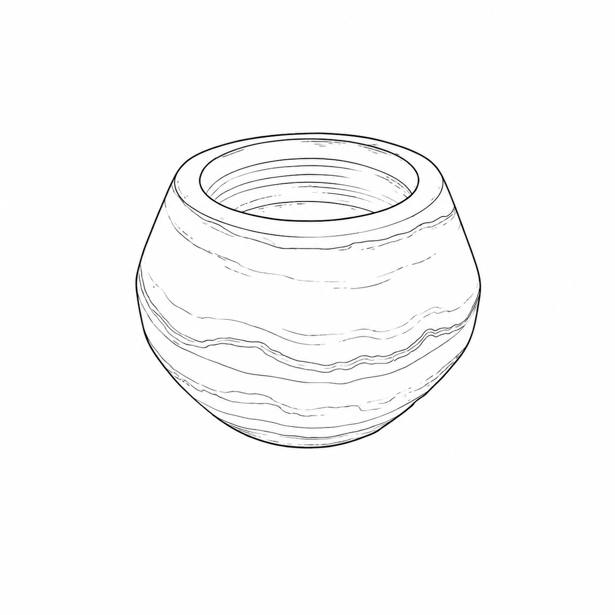 Candlestick Oval Alabaster