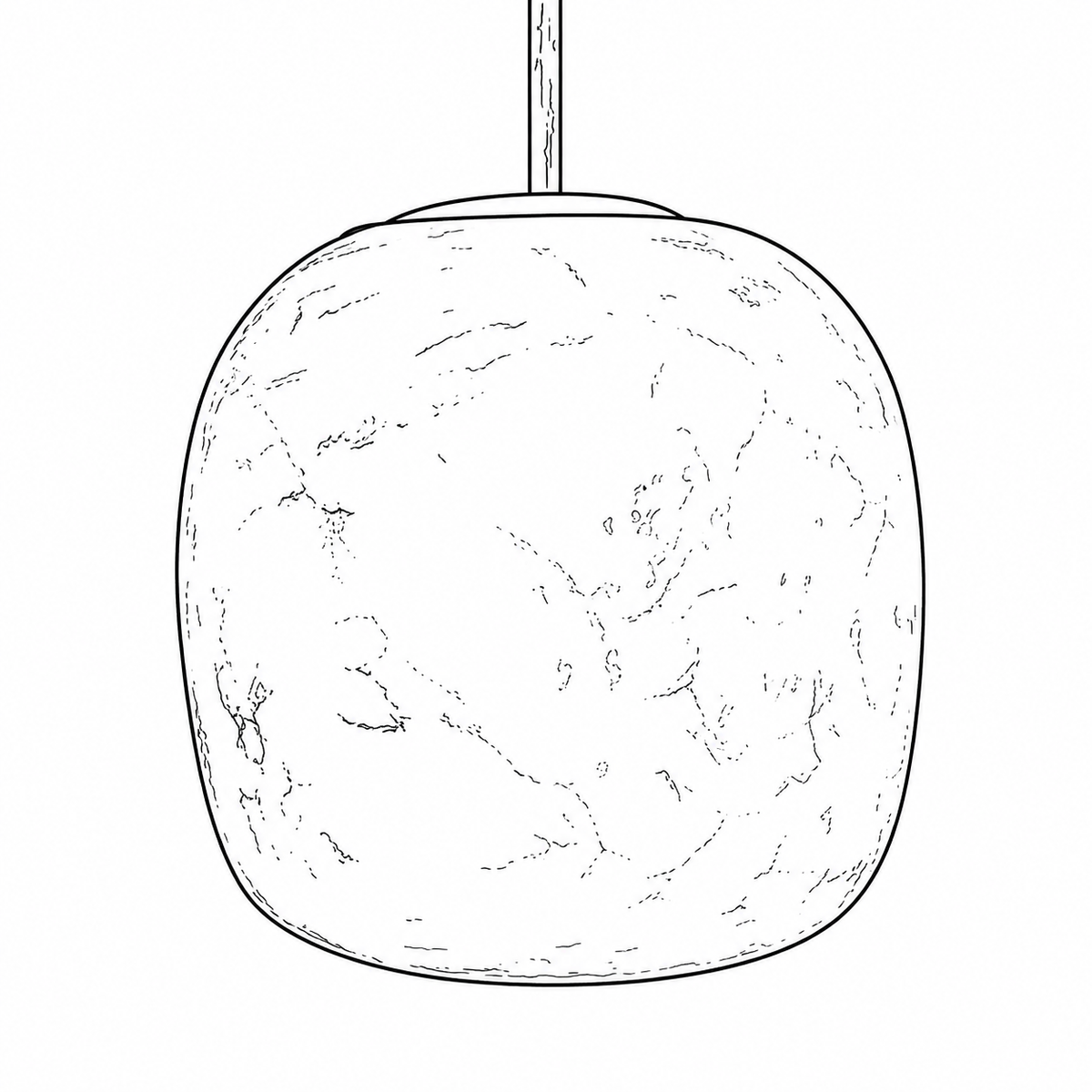 Pendant Curra - Gips Alabaster