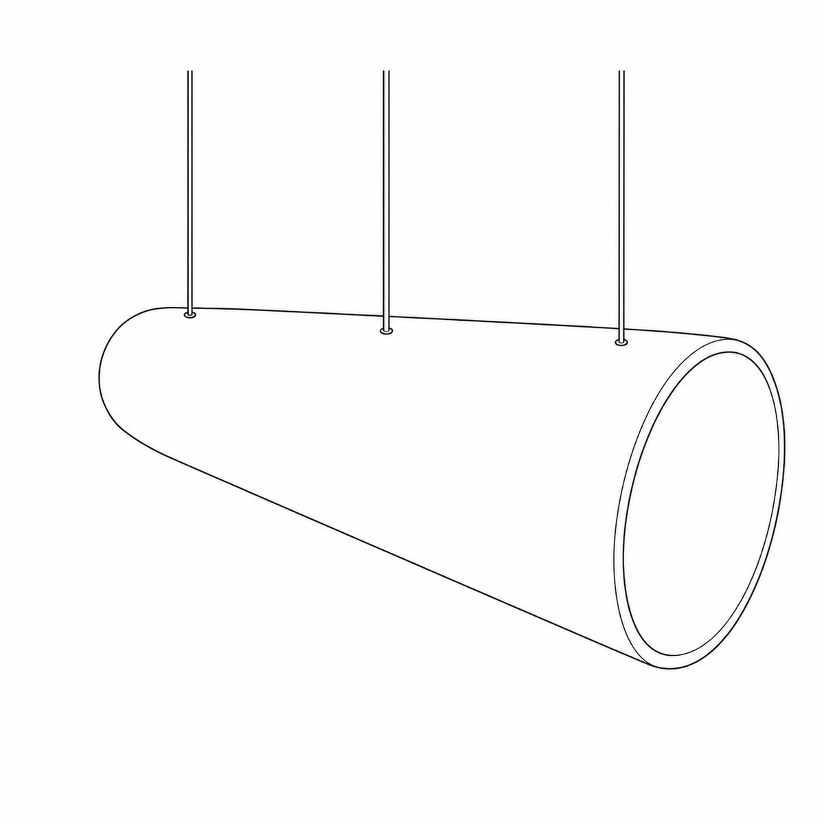 Horizontal Pendant Cylinder